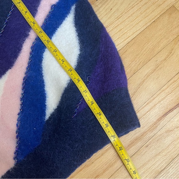 & Other Stories color block stripe Pullover sweater Alpaca Wool Blend Medium - Picture 13 of 14